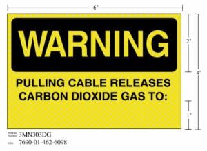 3M™ Diamond Grade Fire Fighting Sign 3MN303DG, “WARNING…TO”, 6 in x 4 in, 10/Packageimage