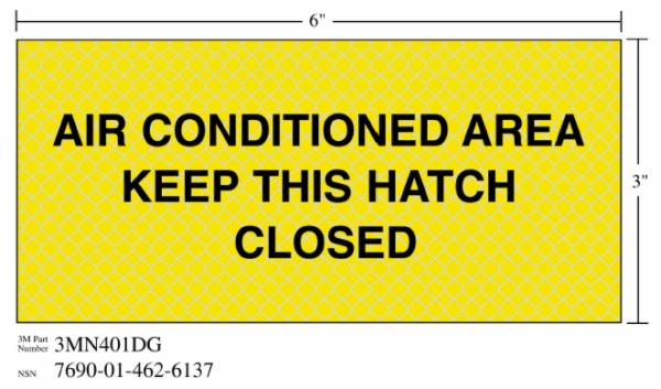 ™ Diamond Grade Ventilation Sign 3MN401DG