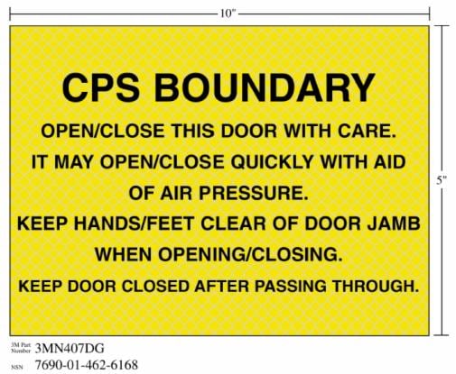 3M(TM) Diamond Grade(TM) Ventilation Sign CPS THROUGH