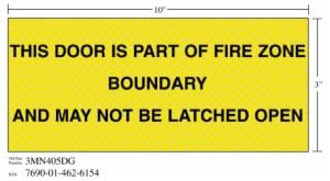 3M™ Diamond Grade Ventilation Sign 3MN405DG, “THIS…OPEN”, 10 in x 3 in, 10/Packageimage