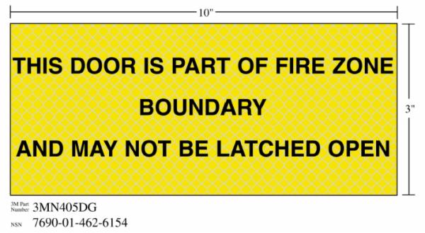 ™ Diamond Grade Ventilation Sign 3MN405DG