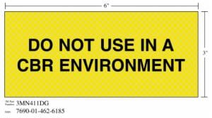 3M™ Diamond Grade Ventilation Sign 3MN411DG, “DO Not USE”, 7 in x 3 in, 10/Packageimage