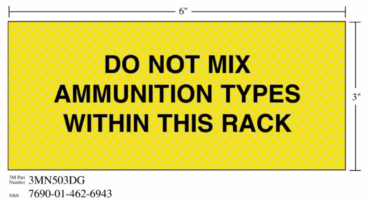 ™ Diamond Grade Weapon Sign 3MN503DG