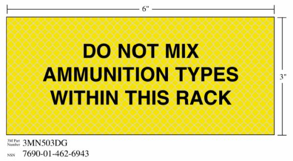™ Diamond Grade Weapon Sign 3MN503DG