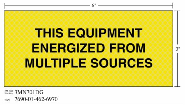 ™ Diamond Grade Electrical Sign 3MN701DG