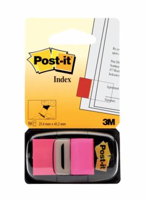Post-it Flags 680-21 (36) 1 in. x 1.7 in. (25,4 mm x 43,2 mm) Bright Pinkimage