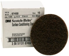 Cubitron Scotch-Brite Surface Conditioning Disc 07450, 4 in x NH A CRS