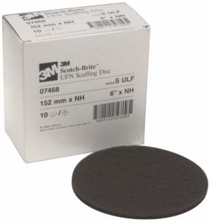 Scotch-Brite Scuffing Disc, 07468, SiC Ultra Fine, 6 in x NH, 10/Carton, 40 ea/Caseimage