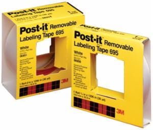 Post-it Labeling Tape 695, 2 in x 36 yds, White image Post-it Labeling Tape 695, 2 in x 36 yds, Whiteimage