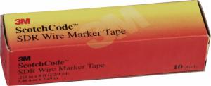 3M™ ScotchCode Wire Marker Tape Refill Roll SDR 50-59, 50 Rolls/Caseimage