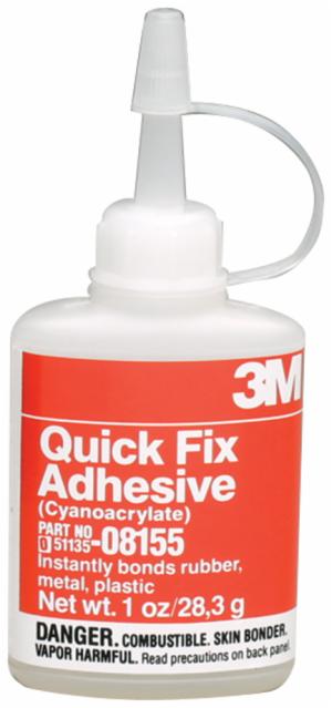 3M™ Quick Fix Adhesive 08155, 1 oz Bottle, 12/Caseimage
