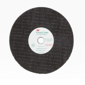 3M™ Green Corps Reinforced Weld Grinding Wheel 01991, 3 in x 0.22 in x 3/8 in, 5 Each/Pack, 10 Packs/Caseimage
