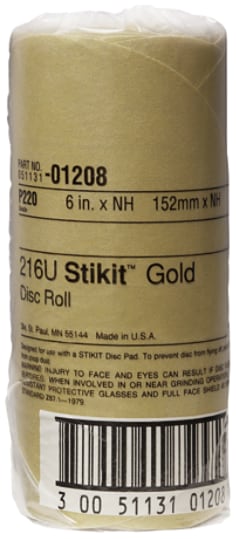 3M(TM) Stikit(TM) Gold Disc Rolls 01208