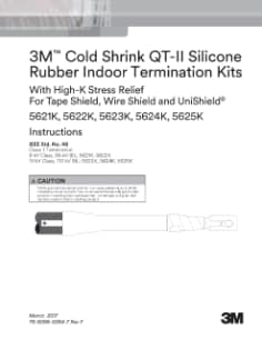 3M™ Cold Shrink QT-II Outdoor Termination Kits | 3M India