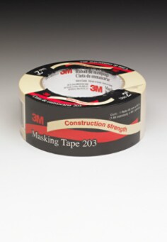 3M™ General Purpose Masking Tape 203 Beige, 48 mm x 55 m 4.7 mil, 24 per case Individually Wrapped
