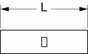 3M™ Non-Insulated Seamless Butt Connector, 63-S, Max. Temp. 347 °F (175 °C) for bare terminalsimage