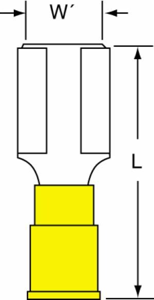 3M™ Nylon Insulated with Insulation Grip Female Disconnect, 73F-375-50-NB, Max. Temp. -40 to 221 °F (-40 to 105 °C) image 3M™ Nylon Insulated with Insulation Grip Female Disconnect, 73F-375-50-NB, Max. Temp. -40 to 221 °F (-40 to 105 °C)image