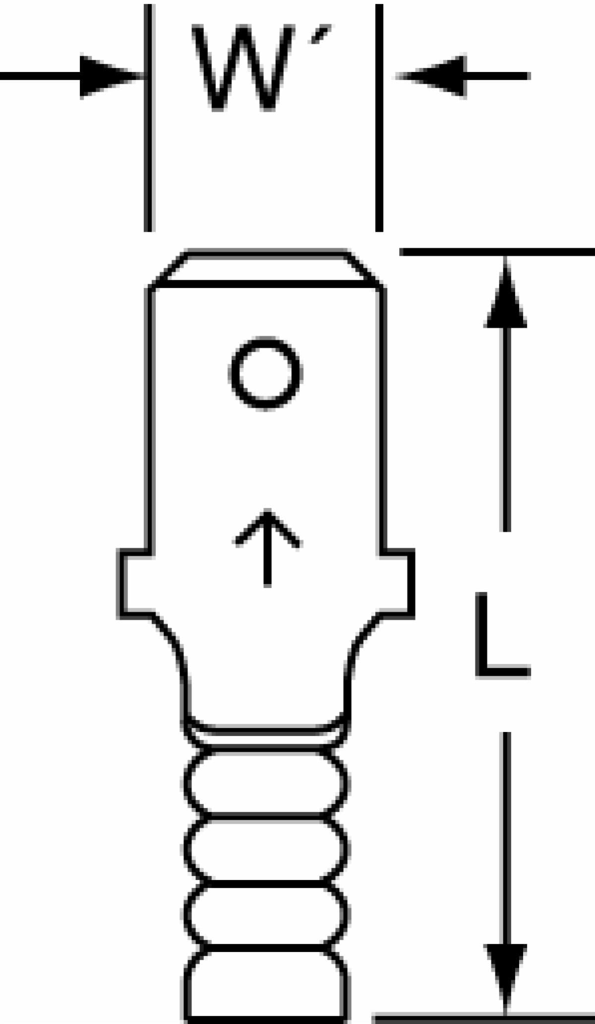 ™ Non-Insulated Butted Seam Male Disconnect