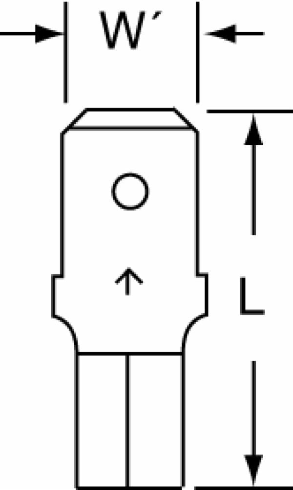 ™ Non-Insulated Butted Seam Male Disconnect