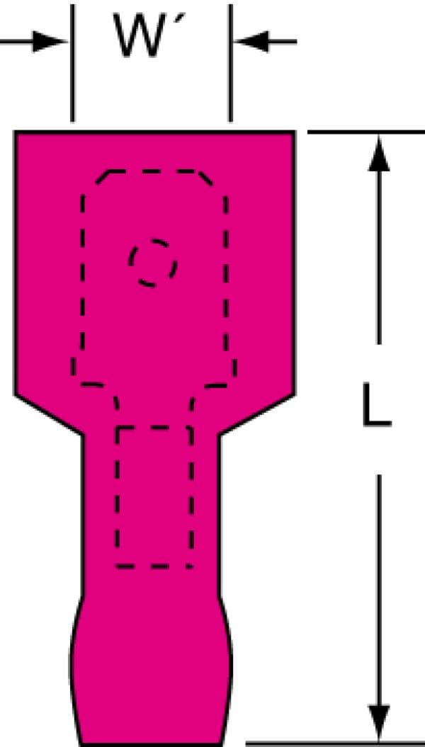 ™ Nylon Insulated with Insulation Grip Male Disconnect