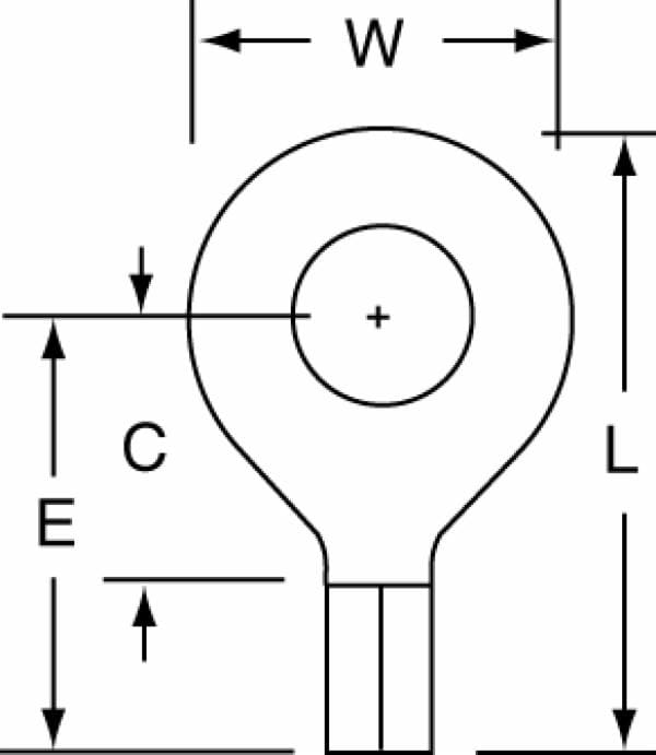 ™ High Temperature Butted Seam Ring Tongue Terminal HT-12-14