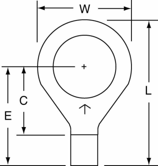 ™ Non-Insulated Butted Seam Ring Tongue Terminal 13-500