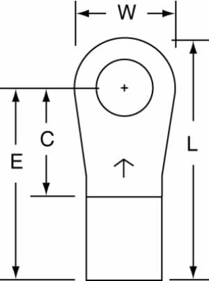 3M™ Non-Insulated Brazed Seam Ring Tongue Terminal 15-14S-W, Max. Temp. 347 °F (175 °C) for bare terminals image 3M™ Non-Insulated Brazed Seam Ring Tongue Terminal 15-14S-W, Max. Temp. 347 °F (175 °C) for bare terminalsimage