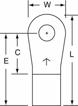 3M™ Non-Insulated Brazed Seam Ring Tongue Terminal 15-10S-W, Max. Temp. 347 °F (175 °C) for bare terminals image 3M™ Non-Insulated Brazed Seam Ring Tongue Terminal 15-10S-W, Max. Temp. 347 °F (175 °C) for bare terminalsimage