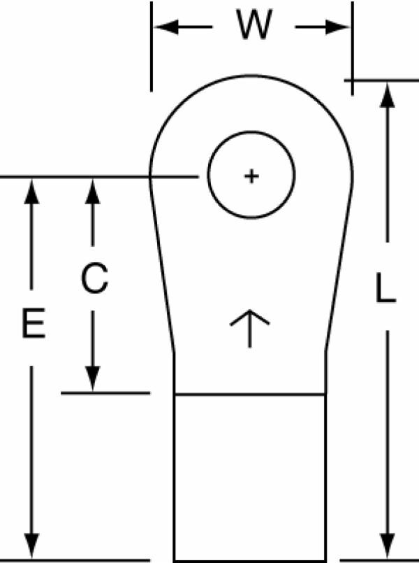 ™ Non-Insulated Brazed Seam Ring Tongue Terminal 15-10S-W