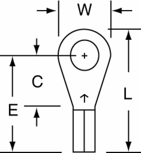 ™ Non-Insulated Butted Seam Ring Tongue Terminal