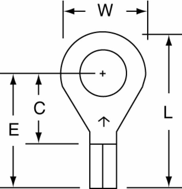 ™ Non-Insulated Butted Seam Ring Tongue Terminal 12-14S