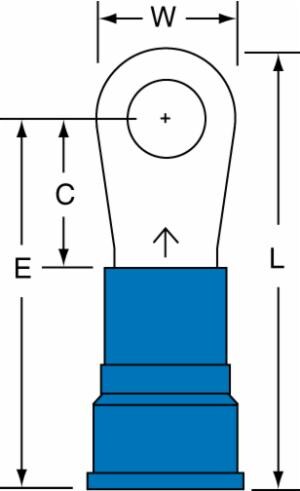 3M™ Ring Tongue, Nylon Insulated Brazed Seam 6 AWG, 94758, 15-14S-WN image 3M™ Ring Tongue, Nylon Insulated Brazed Seam 6 AWG, 94758, 15-14S-WNimage