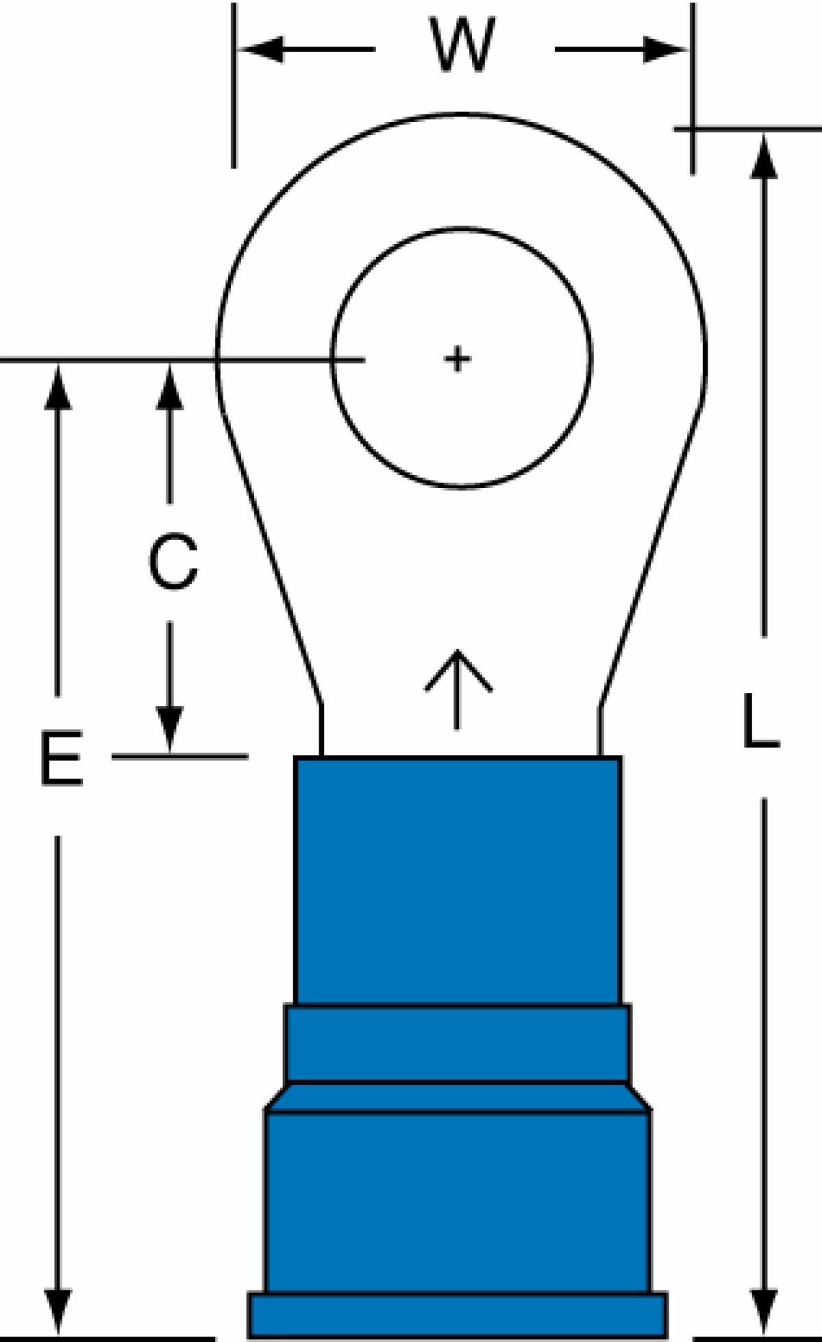 ™ Nylon Insulated Brazed Seam Ring Tongue Terminal