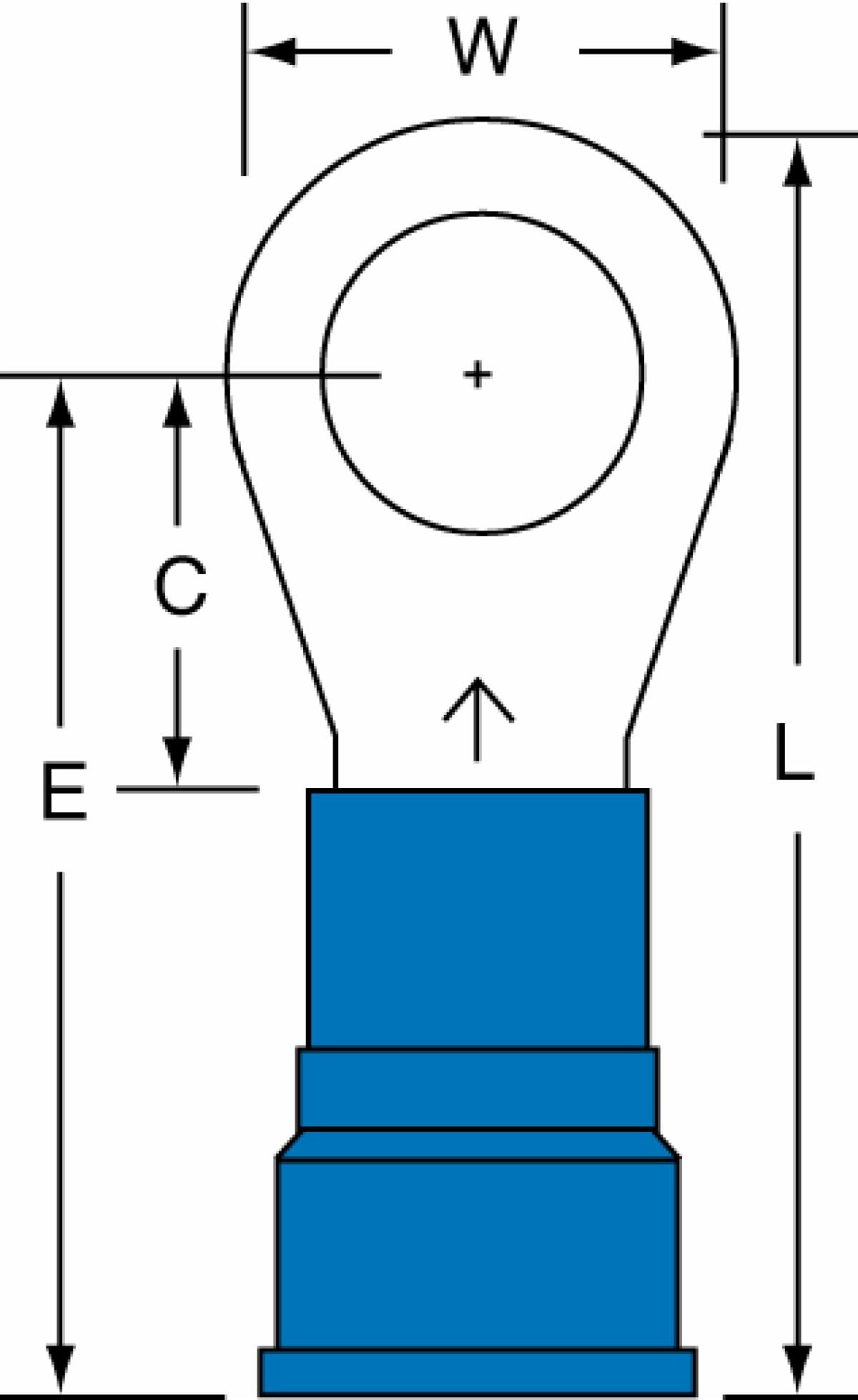 ™ Nylon Insulated Brazed Seam Ring Tongue Terminal