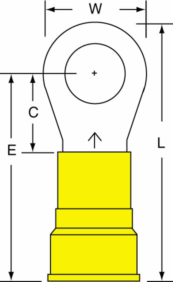 ™ Nylon Insulated Brazed Seam Ring Tongue Terminal