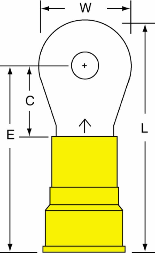 ™ Nylon Insulated Brazed Seam Ring Tongue Terminal