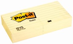 Post-it(R) Lined Notes 630 -6PK