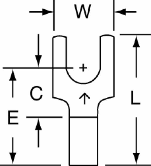 ™ Non-Insulated Brazed Seam Fork Terminal