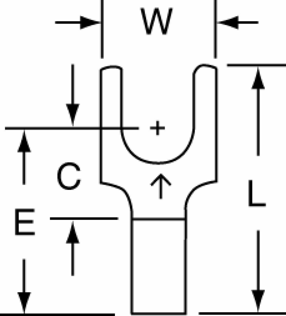 ™ Non-Insulated Brazed Seam Block Fork Terminal
