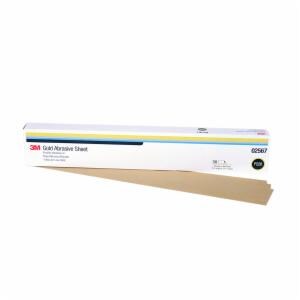 3M™ Gold Abrasive Sheet, 02567, P220 grade, 2 3/4 in x 17 1/2 in, 50 sheets per sleeve, 5 sleeves per caseimage