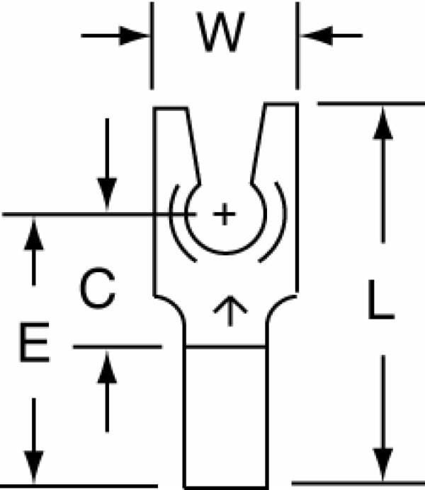 ™ Non-Insulated Brazed Seam Fork Terminal