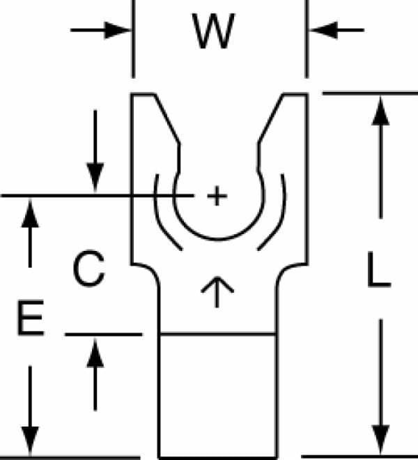 ™ Non-Insulated Brazed Seam Fork Terminal 33-10-W