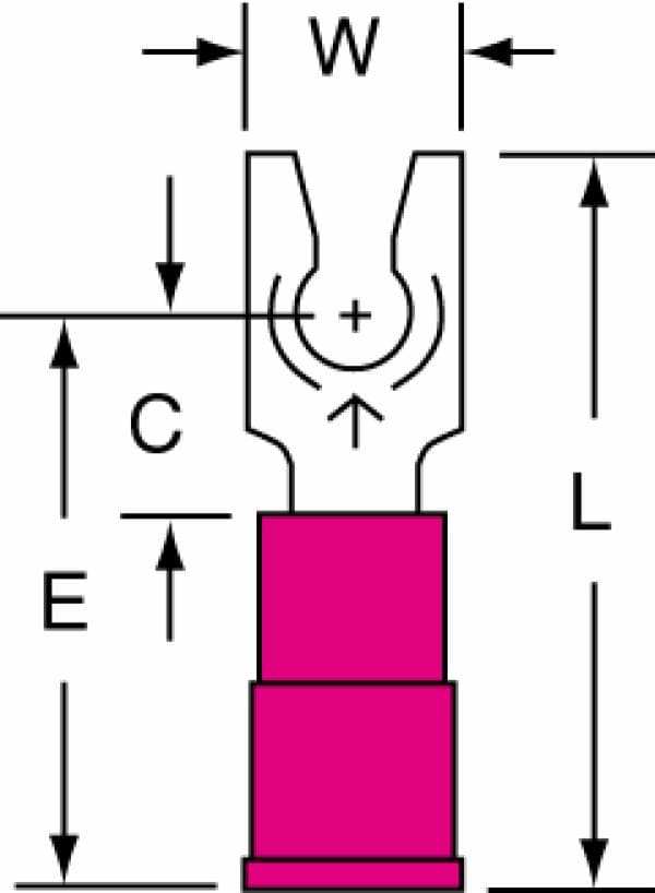 ™ Vinyl Insulated Butted Seam Fork Terminal
