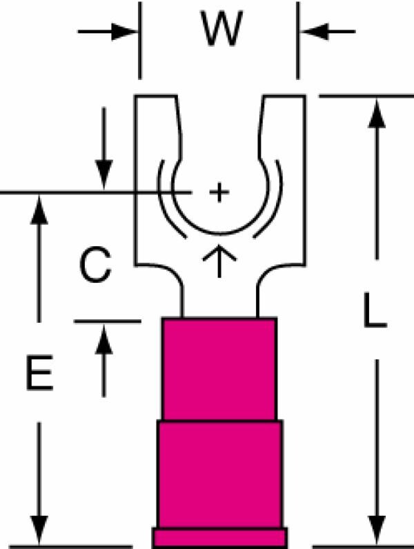 ™ Vinyl Insulated Butted Seam Fork Terminal