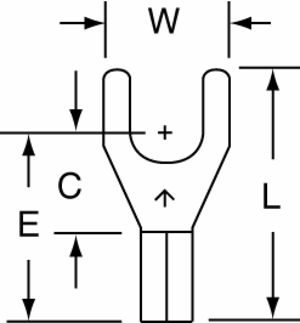 ™ High Temperature Butted Seam Fork Terminal
