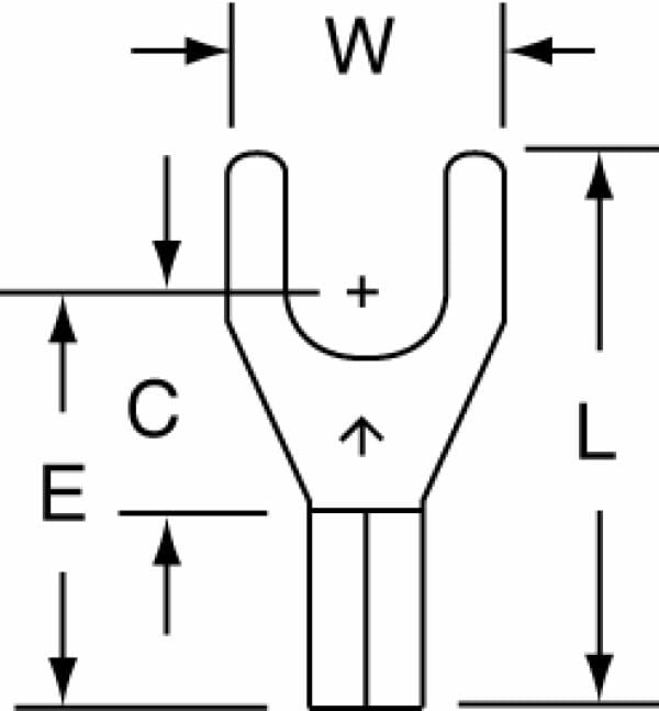 ™ High Temperature Butted Seam Fork Terminal