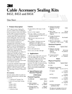 3M™ Cold Shrink Cable Accessory Sealing Kits 8450 Series
