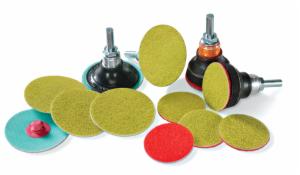 3M™ Roloc Diamond Cloth Disc 676W, 400 Mesh, TR, 2 in, Die R200P, Double-flex, 10/Bag, 1000 ea/Caseimage