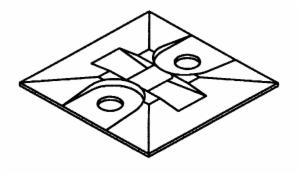 3M™ Cable Tie Mounting Base CTB1X1BGA-C, 2-way Adhesive Mount, 500/Case image 3M™ Cable Tie Mounting Base CTB1X1BGA-C, 2-way Adhesive Mount, 500/Caseimage