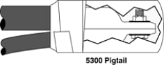 3M™ Motor Lead Pigtail Splice 5302, 1 kV, 1-Hole Lug Connection, 2